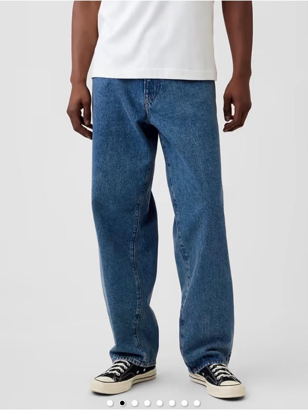 GAP Men's baggy Straight Jeans in Denim Blue 38 X32 new